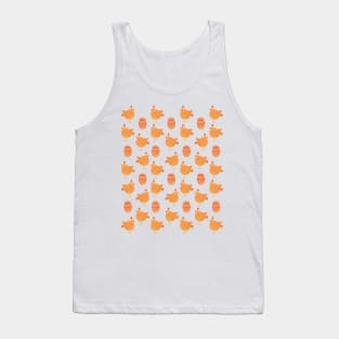 The cute yellow and red chicken and egg pattern Tank Top